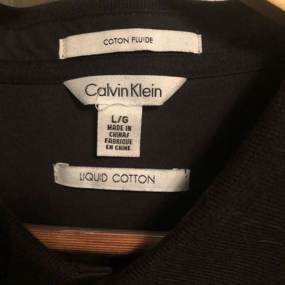Calvin Klein Liquid Cotton‎ Collection Polo Shirt Size L - Picture 4 of 8